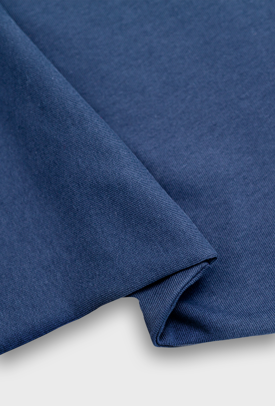 rollr clothing oversized dusk blue tee with rollr logo and black label, 100% organic fench terry cotton