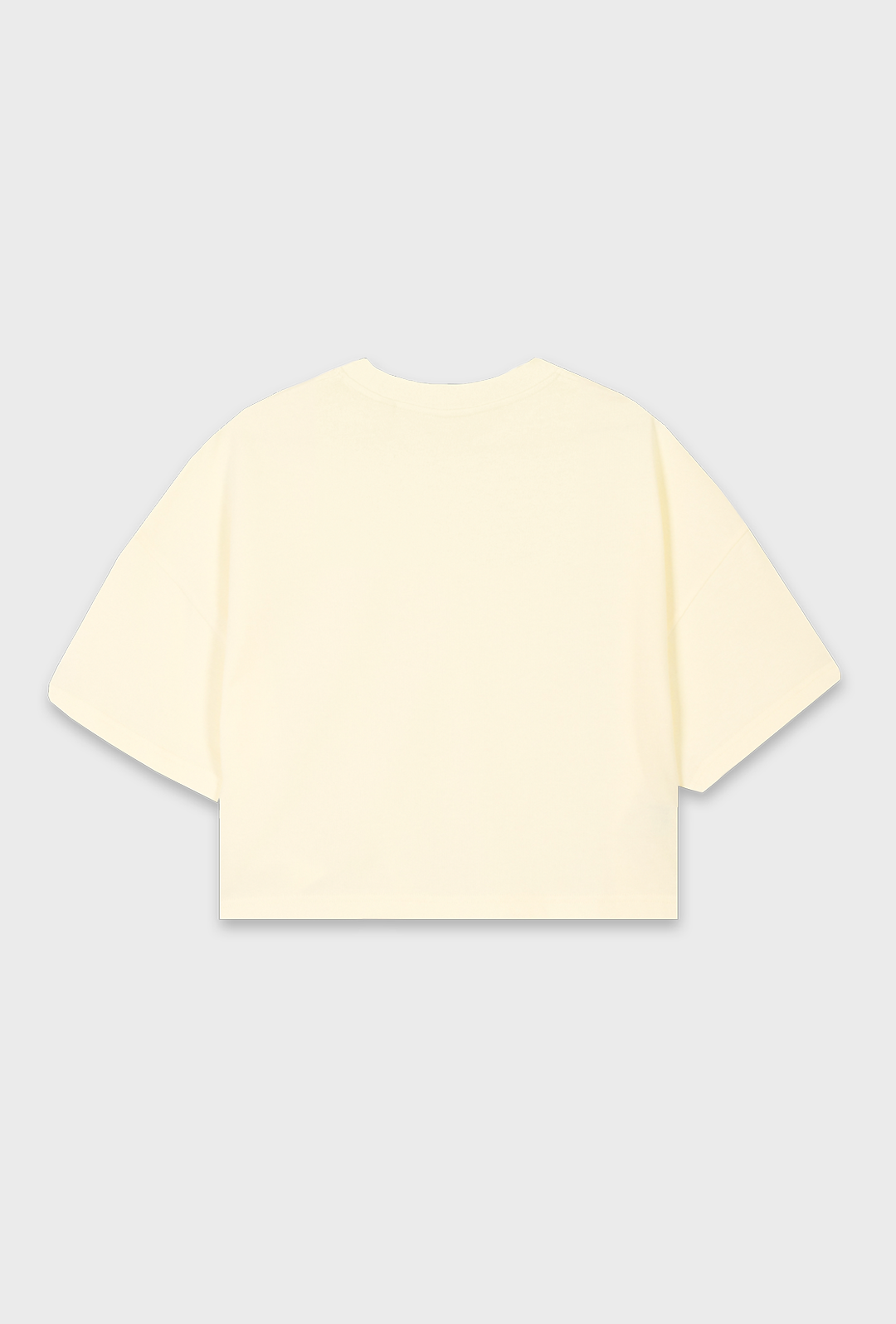 womens vanilla cream cropped tee by roller clothing, with rollr logo and style that moves printed tagline reverse