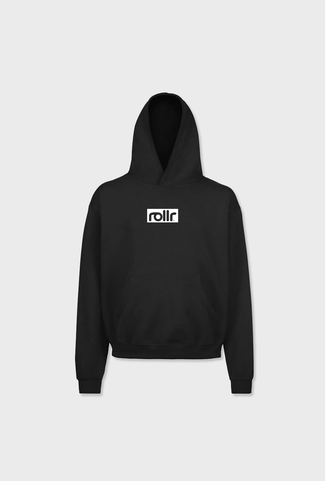 ROLLR OVERSIZED MIDNIGHT BLACK HOODIE - Main Image