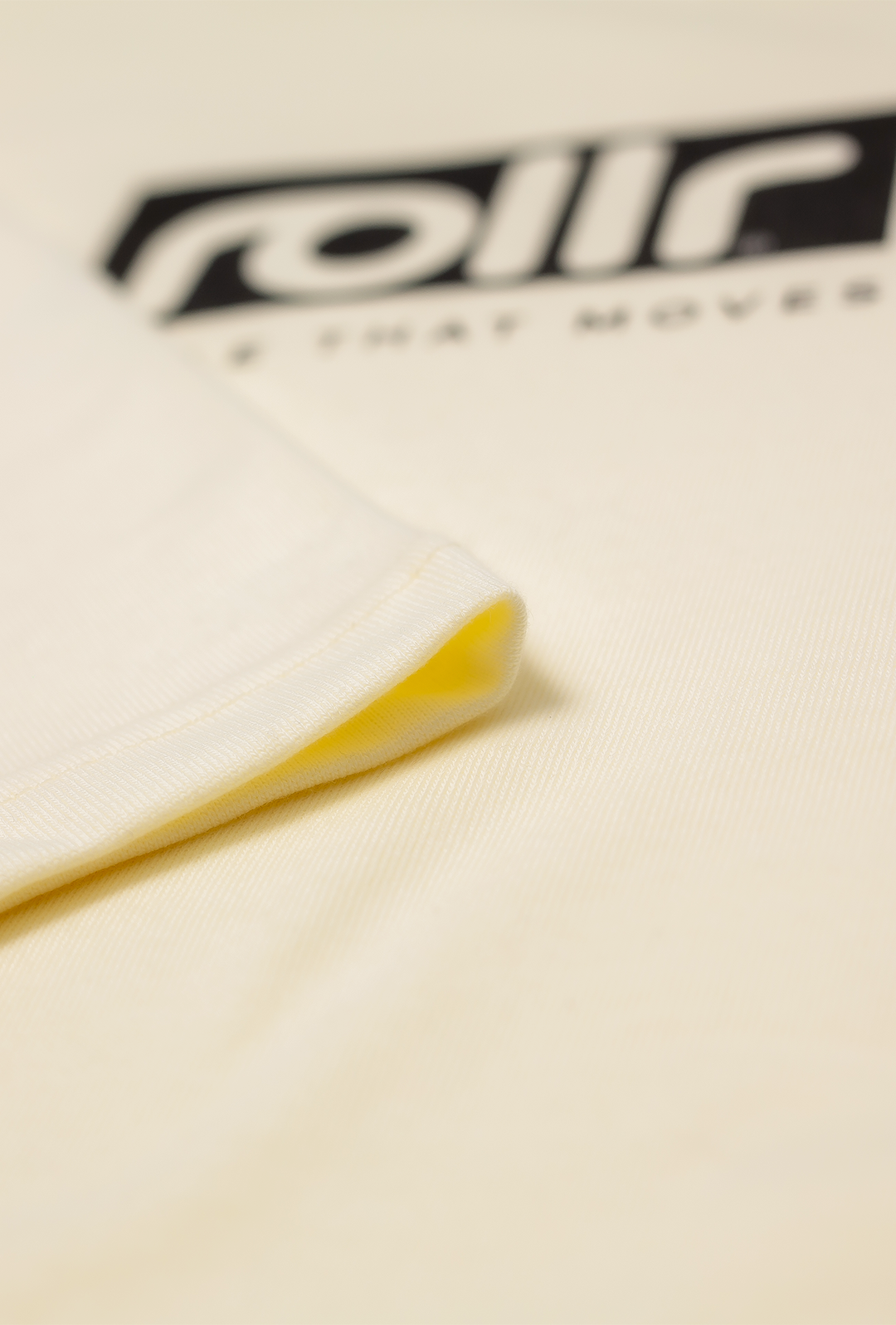 womens vanilla cream cropped tee by roller clothing heavyweight french terry 100% organic cotton