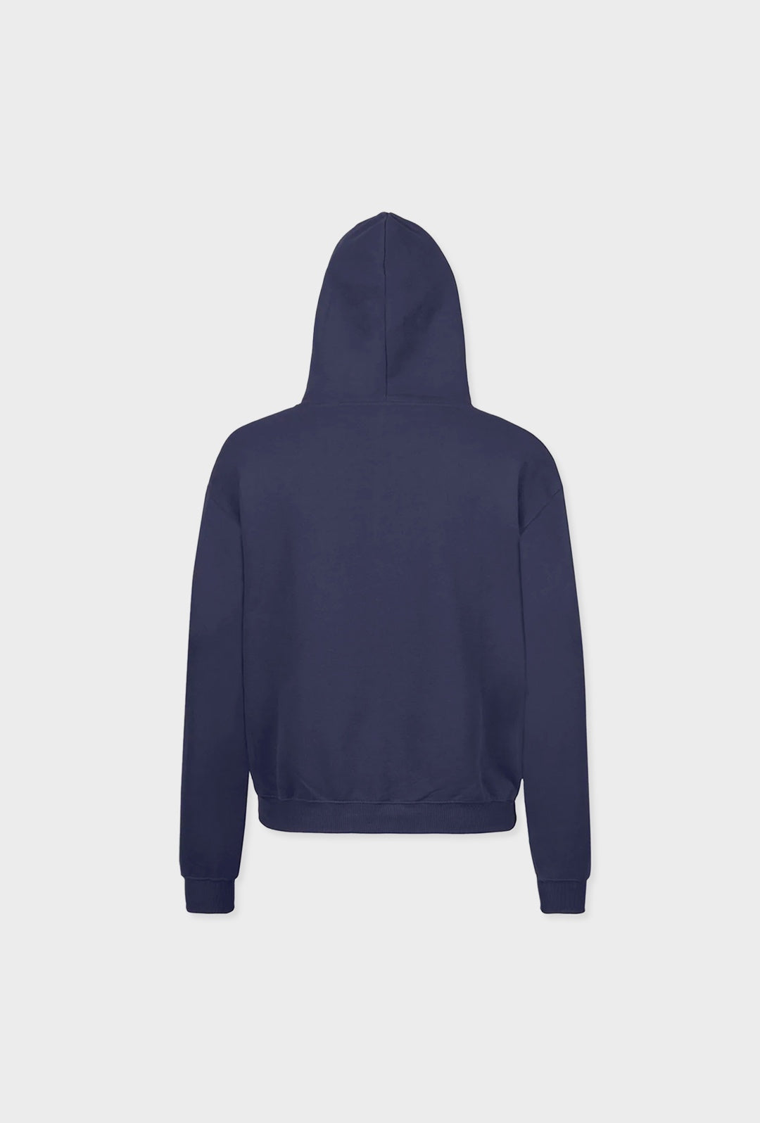 luxury oversized hoodie made from sustainable organic cotton and rollr logo in blue luxury street and activewear